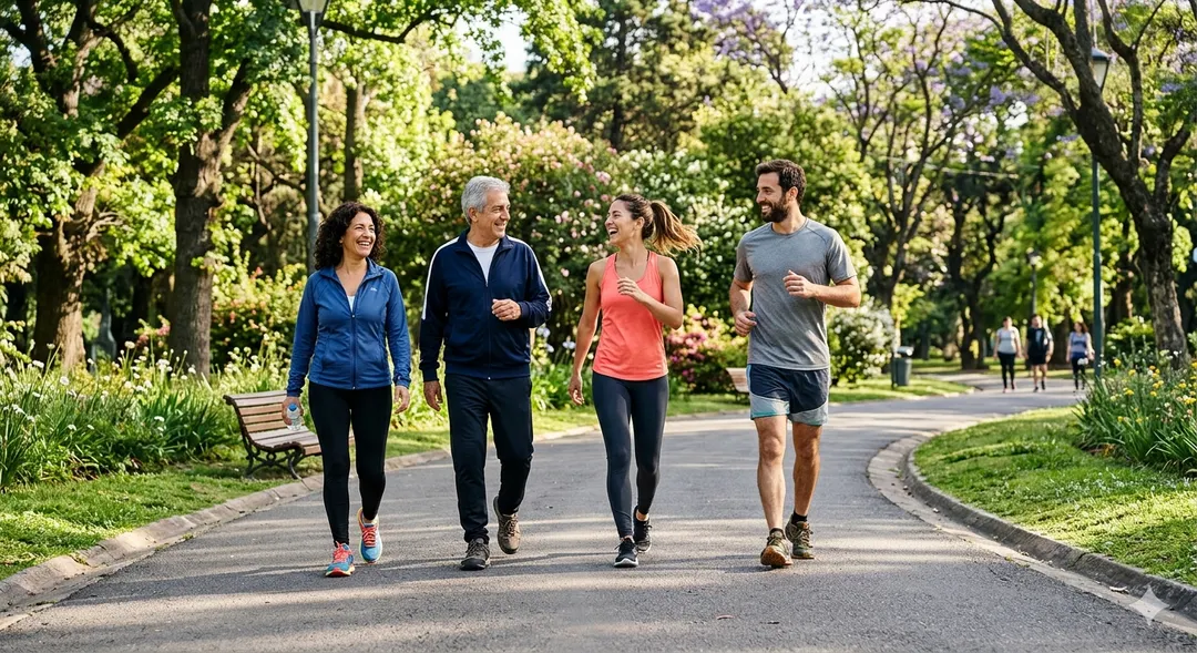 Lo mejor es caminar media hora por día.