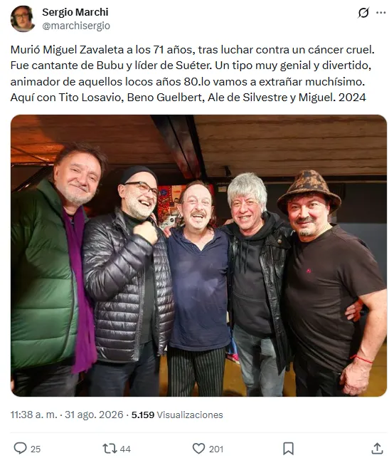 Miguel tenía 71 años y padecía cáncer. 