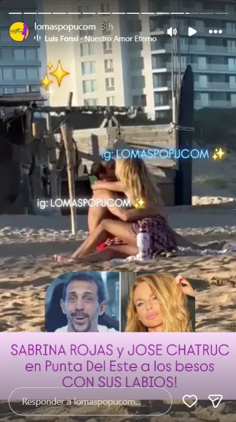La reciente pareja no se oculta.