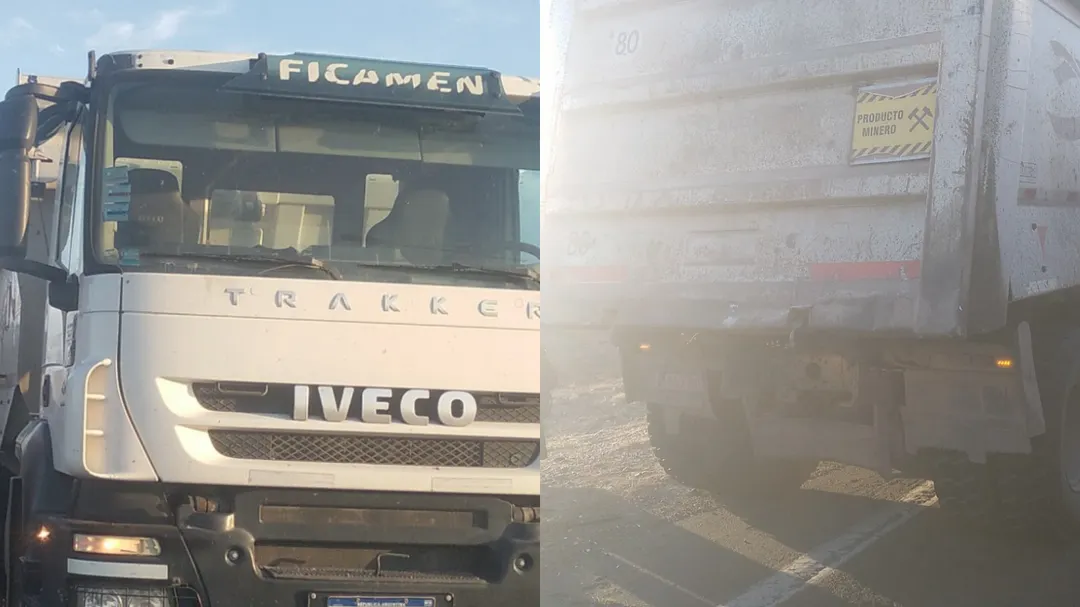 El camión Iveco que protagonizó el siniestro. 