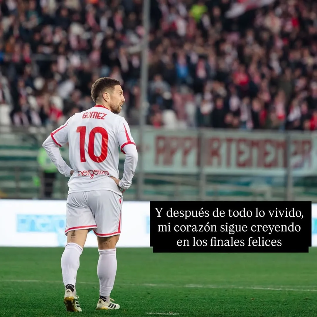 El mensaje íntimo del Papu Gómez para cerrar el 2025. 