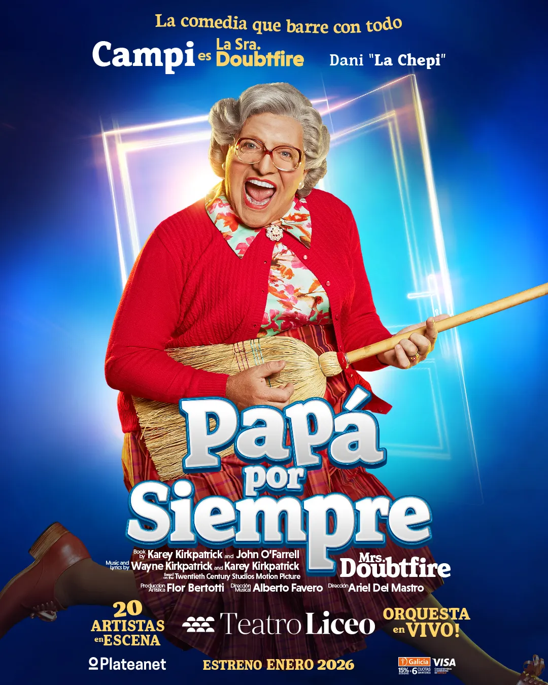 La obra Papá por siempre llegará al Teatro Liceo en enero 2026. 