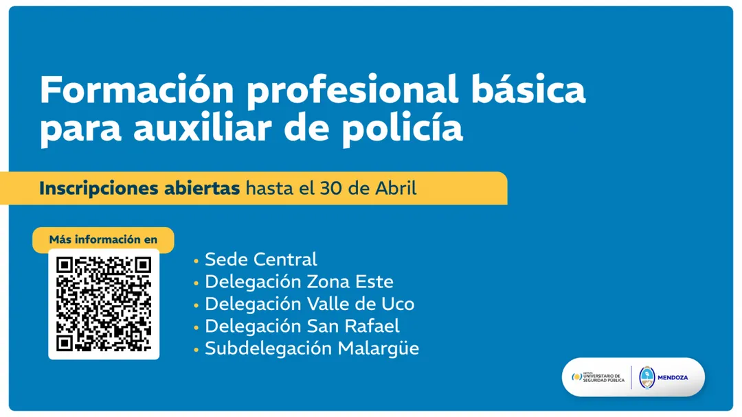Quienes quieran formarse como auxiliar de policía deberán cumplir requisitos de edad, estudios y aptitud física para avanzar en el proceso.