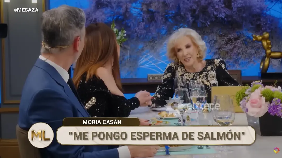 Moria Casán sorprendió a Mirtha. 