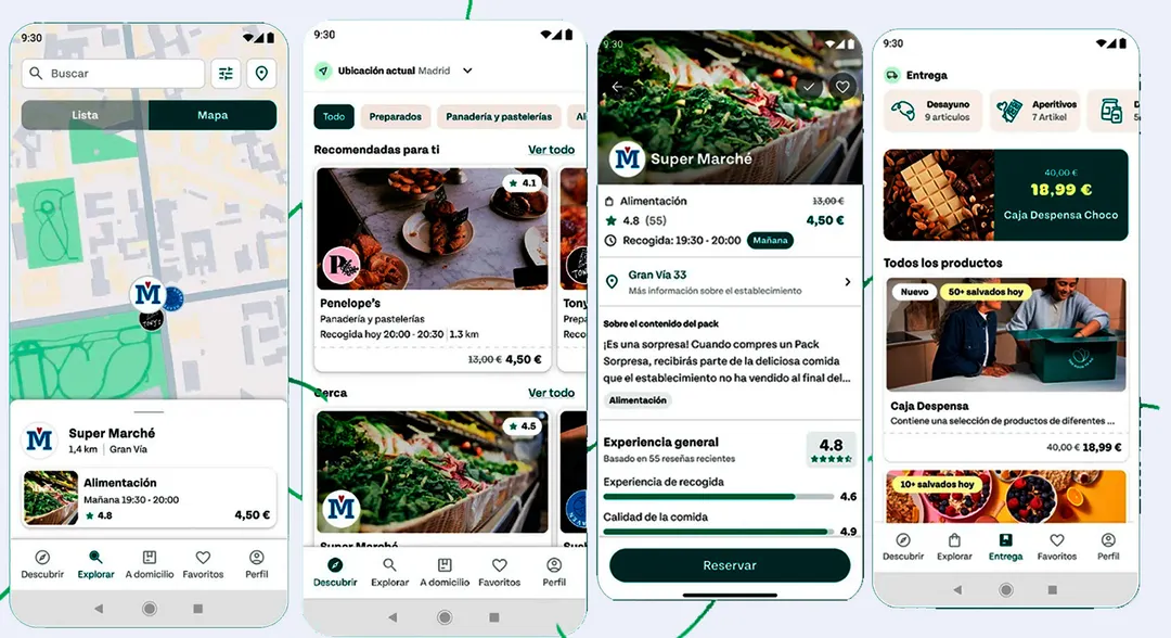 La aplicación Too Good To Go se propone ayudar a los usuarios a evitar que se desperdicien alimentos en buen estado, a través de diferentes estrategias.