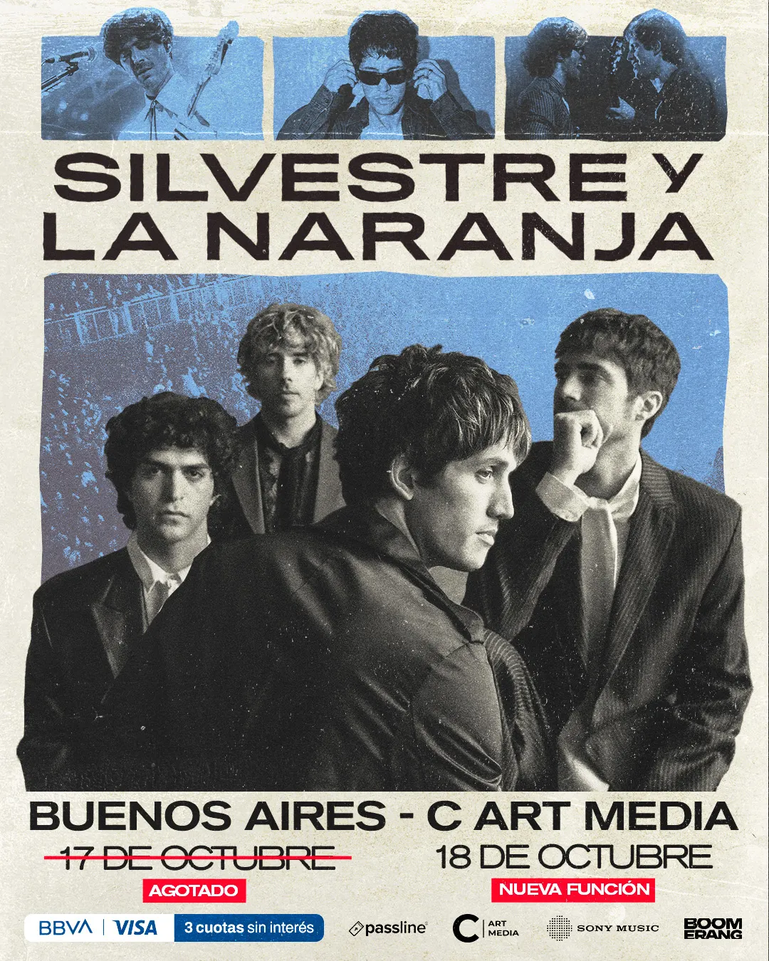 Silvestre y La Naranja anunció una nueva fecha en Buenos Aires.