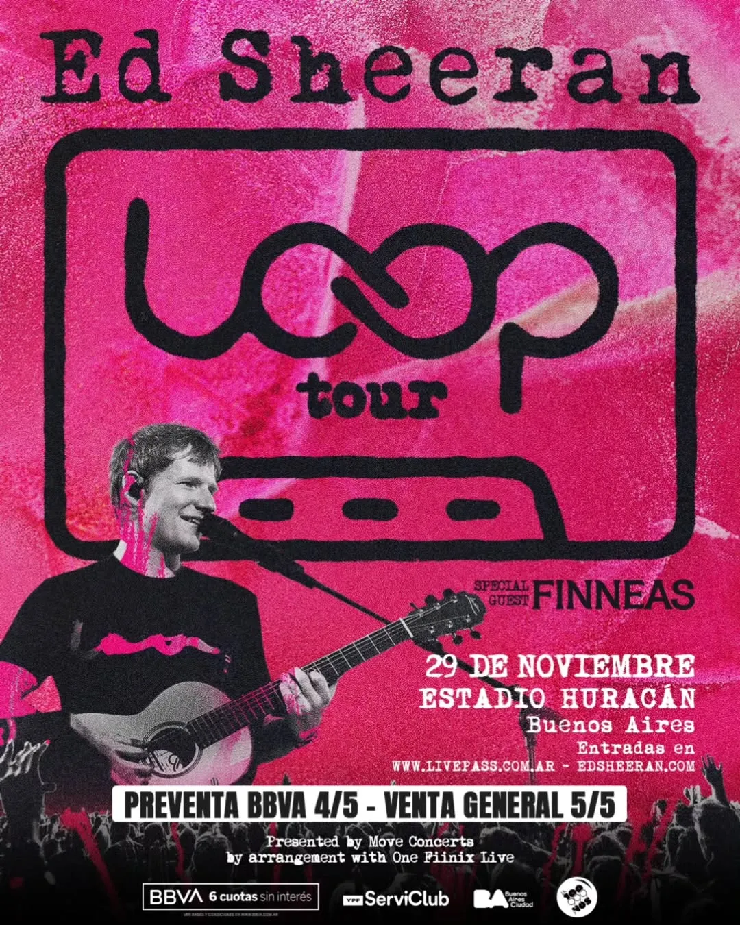 Ed Sheeran tendrá una gira por el Sur de América.
