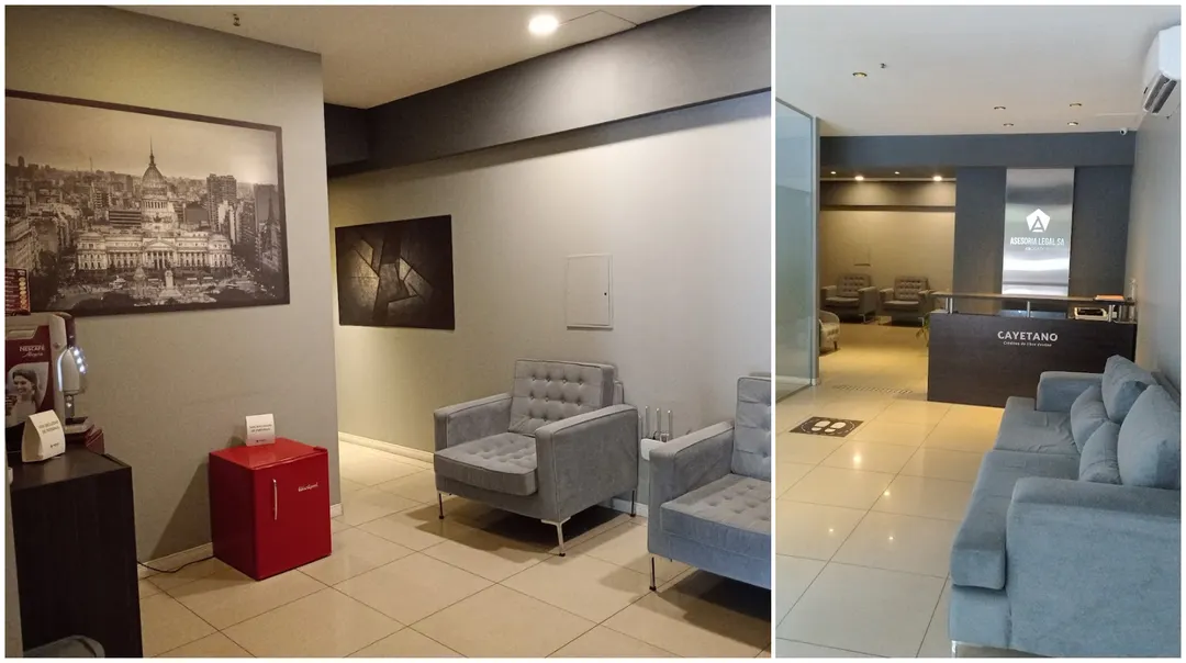 El interior de las lujosas oficinas de Asesoría Legal S.A..