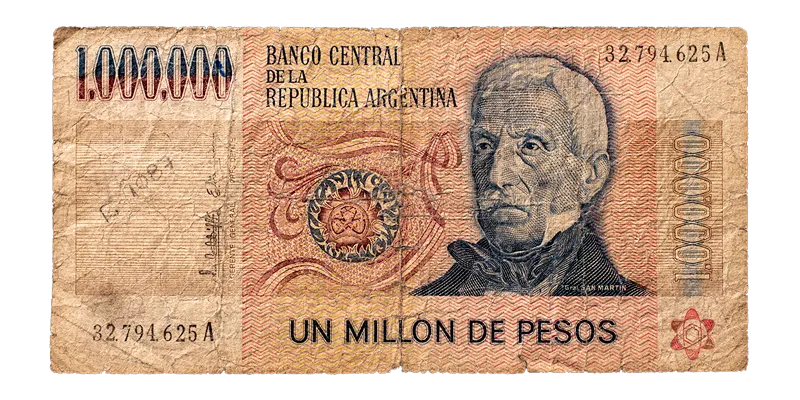 Un millón de pesos ley.