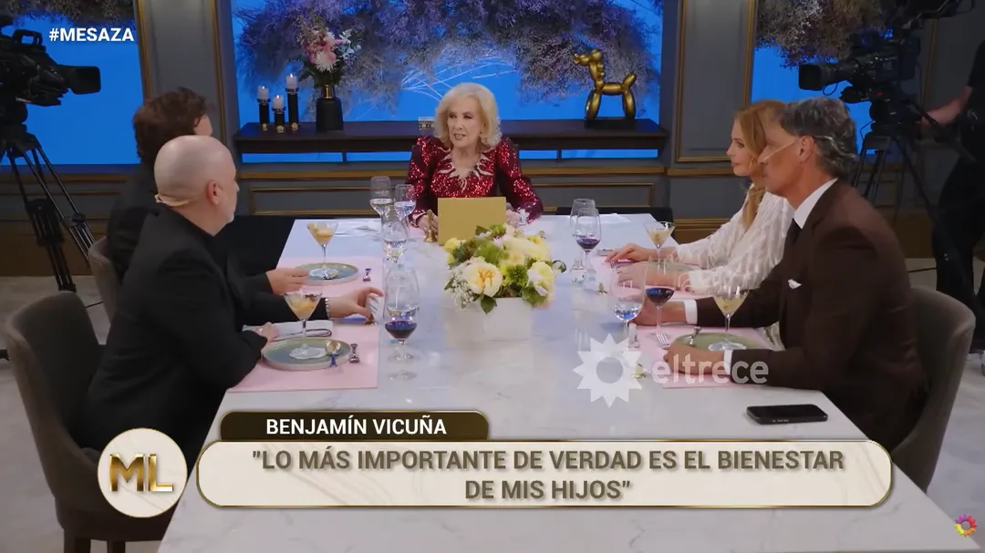 Mirtha Legrand incomodó a Benjamín Vicuña tras preguntarle por sus exparejas.
