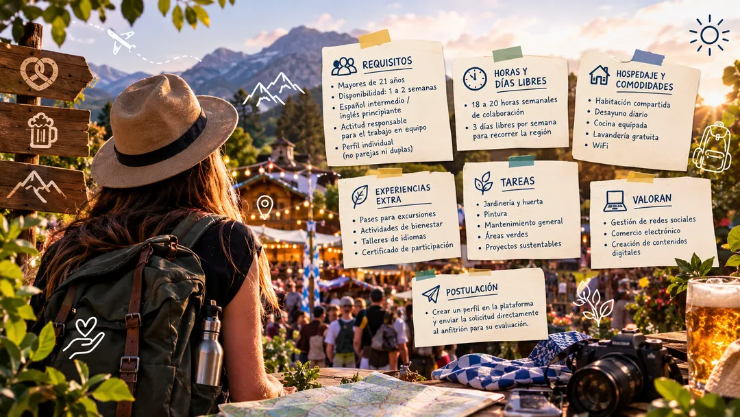 Toda la información sobre el voluntariado para poder disfrutar de la Oktoberfest.