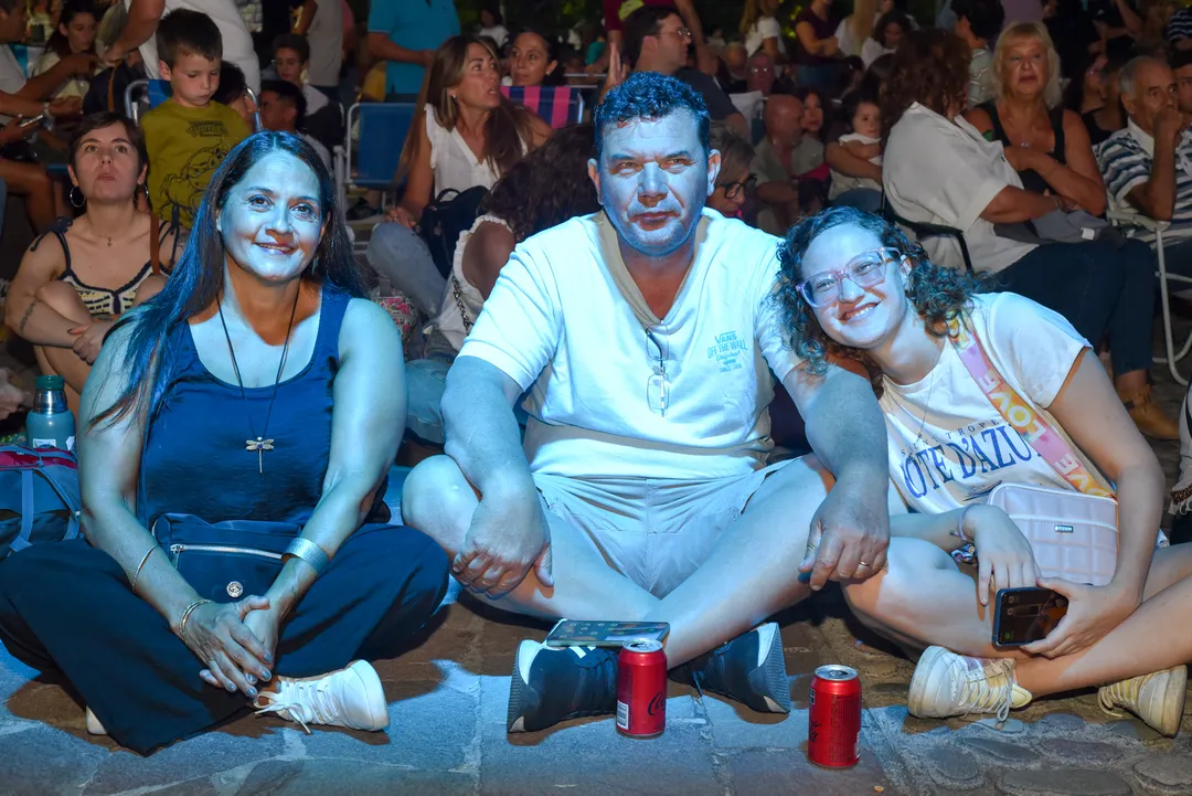 Cristina, Andrés y Clara.