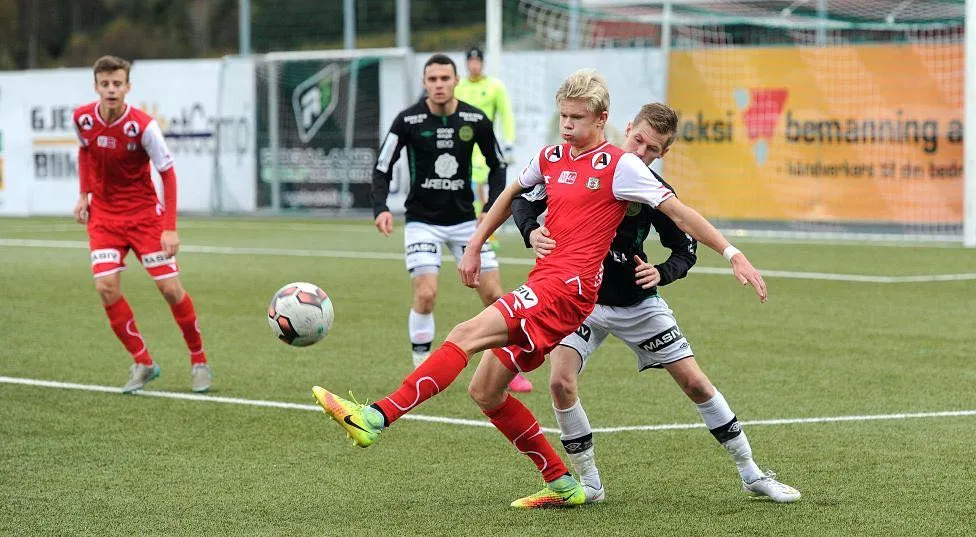 Erling Haaland en sus inicios en el Byrne de Noruega