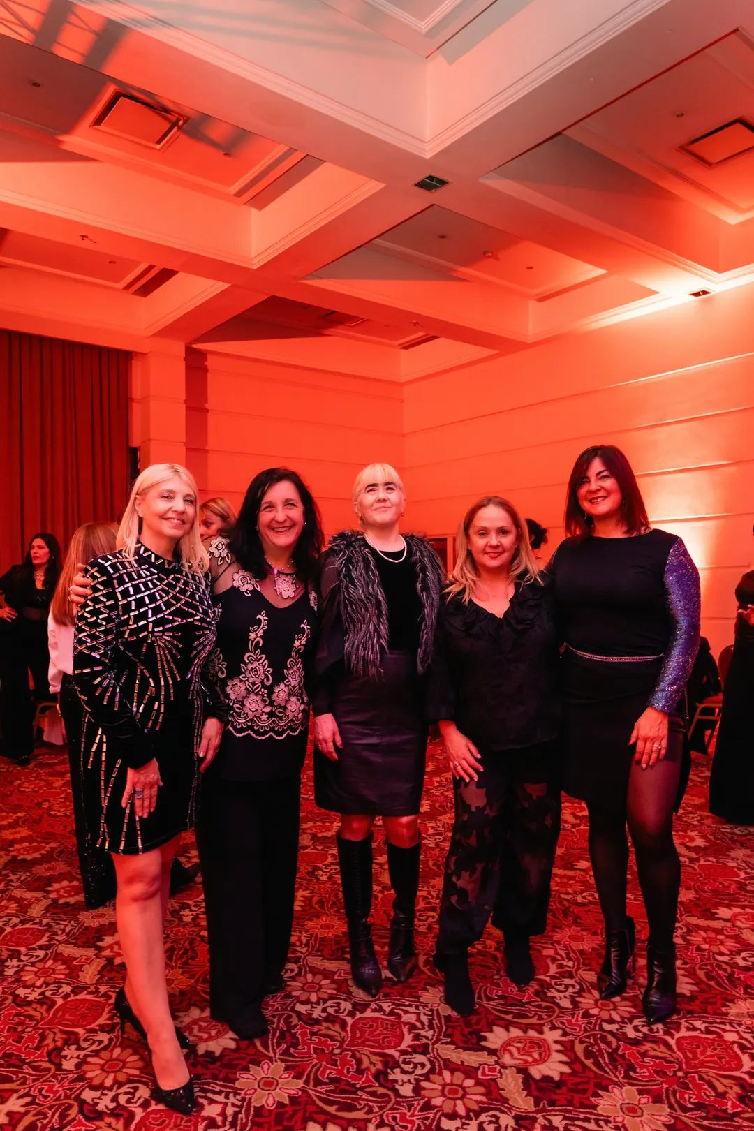 Claudia Farina, Fernanda Rodríguez, Fátima Villagra, Cristina Mengarelli -Directora de Promoción Turística del Emetur- y Carolina Verdullo.