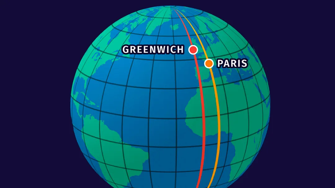 París perdió la disputa frente a Greenwich en 1884. El meridiano histórico todavía atraviesa la capital francesa.