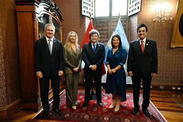 Javier Milei se reunió con Keiko Fujimori