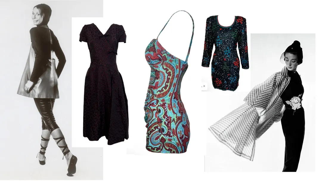 Vestidos inspirados en la moda de los años 50, 60, 70 y 80.