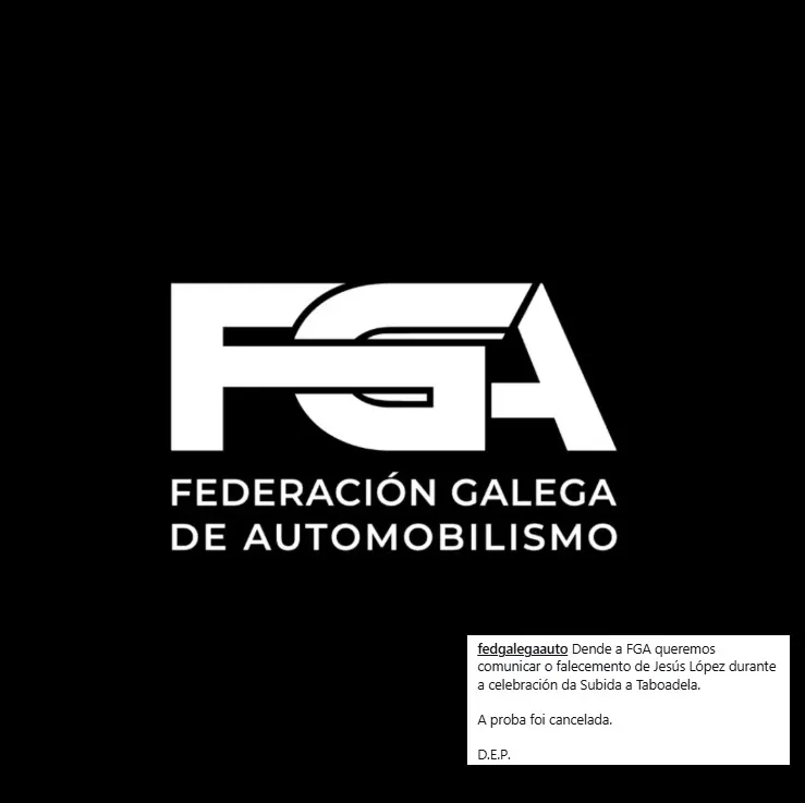 La competencia fue suspendida luego del accidente.