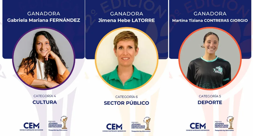 María Di Cataldo, Candela Copa, Armendáriz, Fernández, Contreras y Jimena Latorre fueron los galardonados 2025.