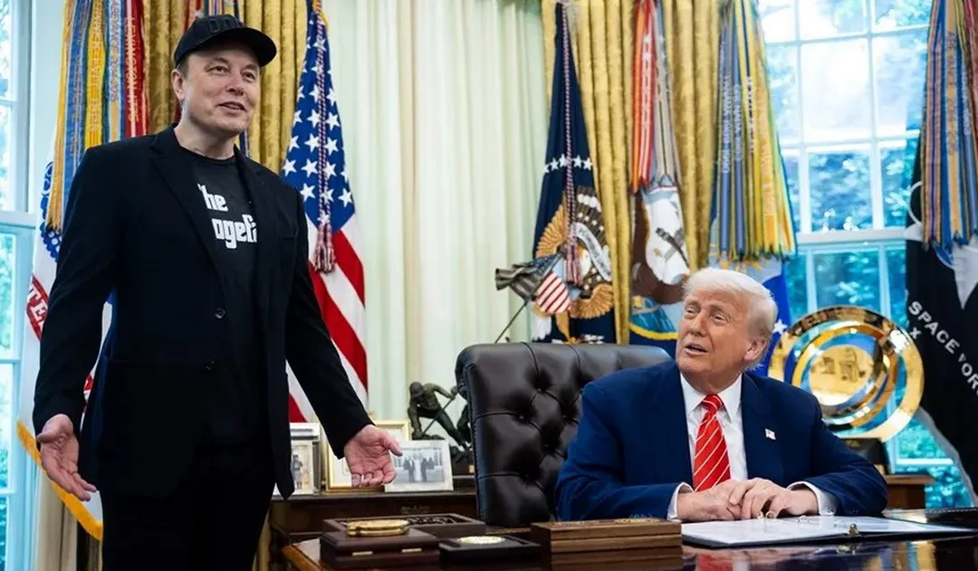 Elon Musk y Donald Trump juntos, otros tiempos. Foto EFE