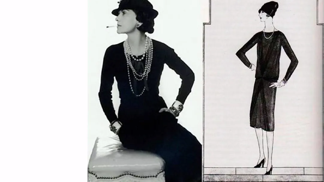El conocido pequeño vestido negro de Cocó Chanel es de 1926. 