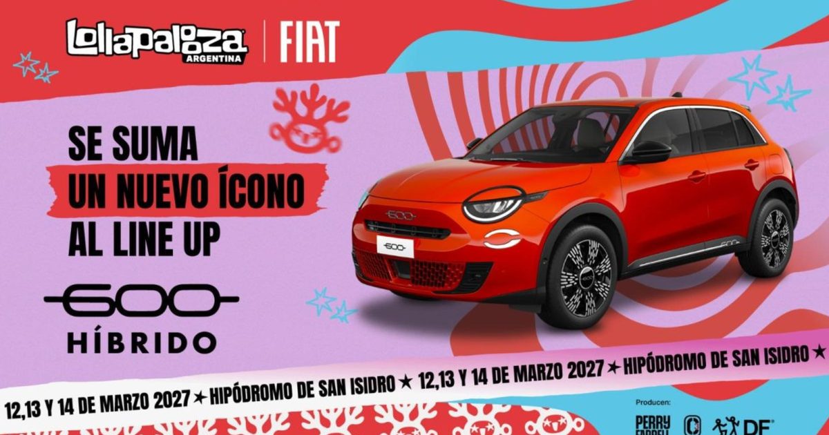 FIAT será sponsor oficial de Lollapalooza Argentina 2027 | MDZ Online
