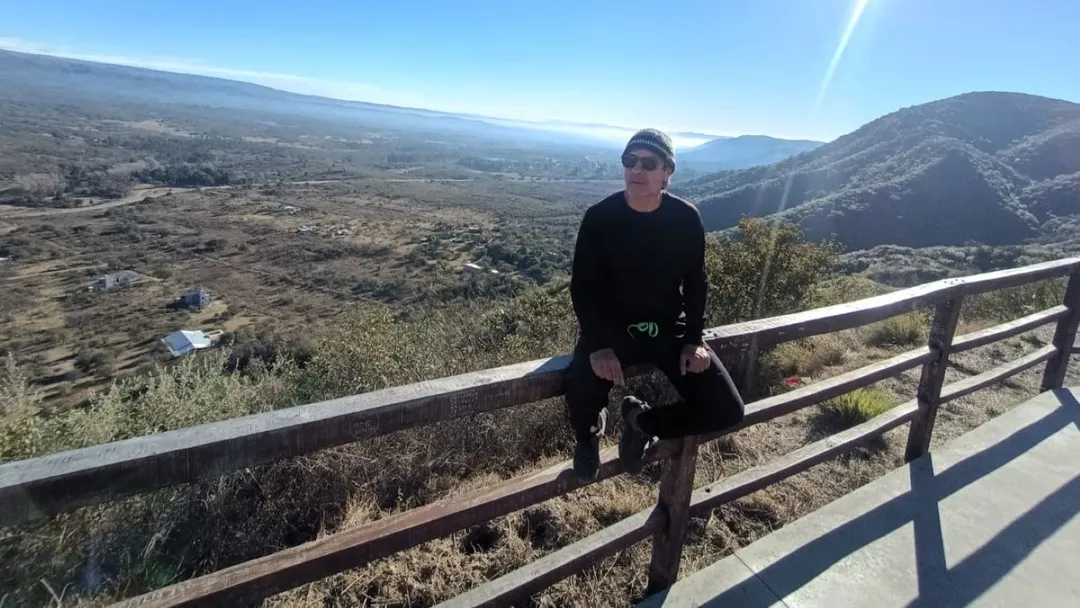 Ulises Naranjo, periodista de Mdz, tras la carrera en Córdoba. 