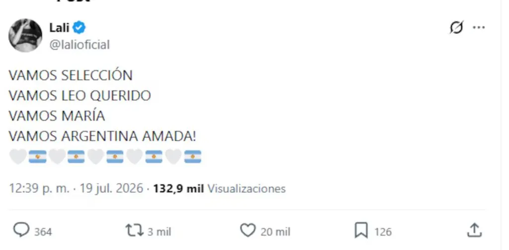 El gesto de Lali Espósito con María Becerra.