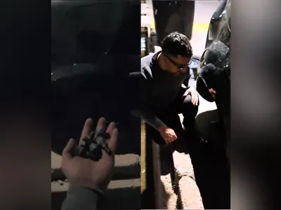 Video: un reconocido influencer mendocino sufrió un robo exprés en la puerta de su casa