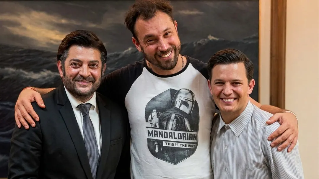 Pablo Rago, Fede Bezenzette y Darío Lopilato. 