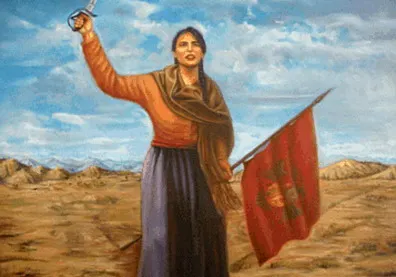 Juana Azurduy es una de las más reconocidas figuras femeninas de la independencia argentina.
