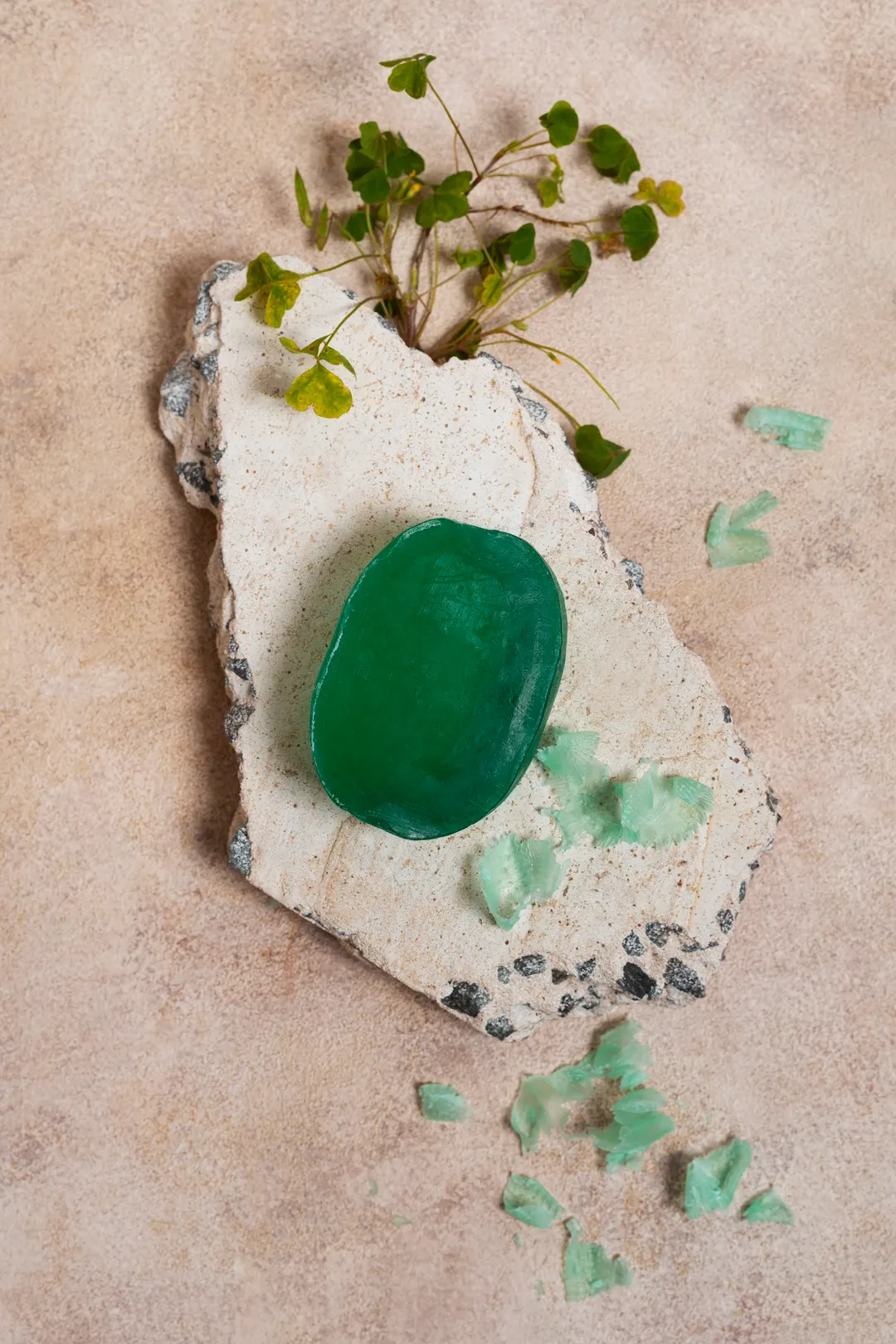 Una piedra de jade.