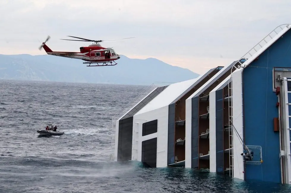 El Costa Concordia naufragó el 13 de enero. 