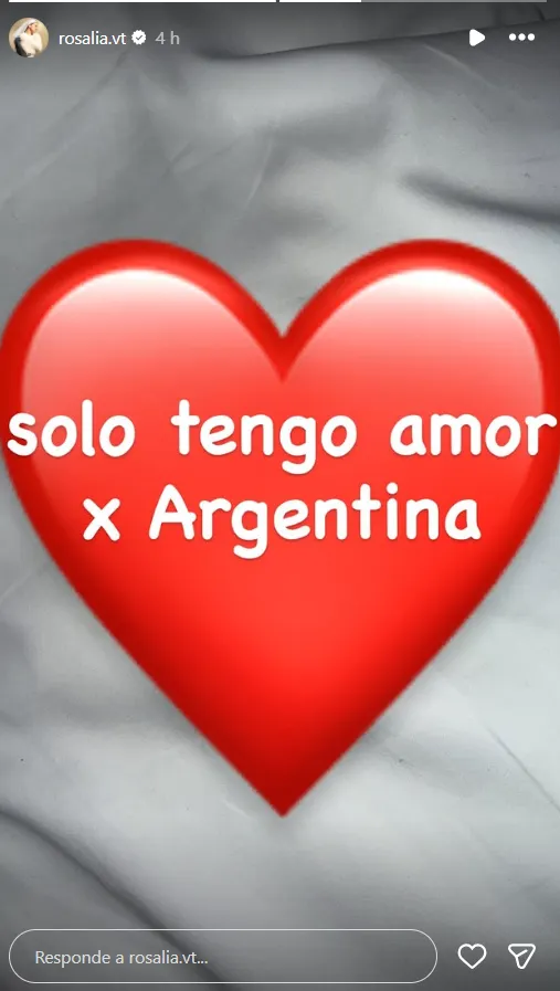 Rosalía se expresó nuevamente. 