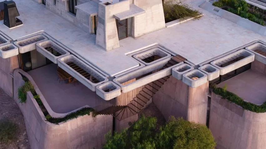 Vista superior de la obra de arquitectura de Valeria Cerrone y Sebastián Andía.