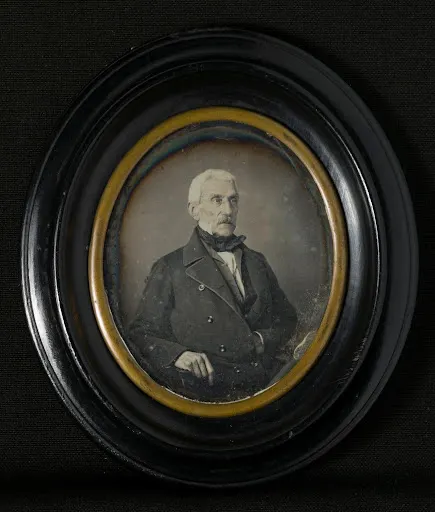 Daguerrotipo del General San Martín tomado en el año 1848.