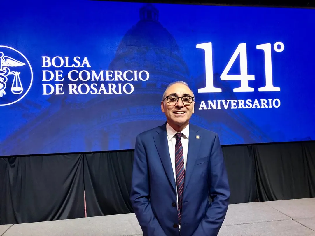 Miguel Simioni, titular de la Bolsa de Comercio de Rosario.