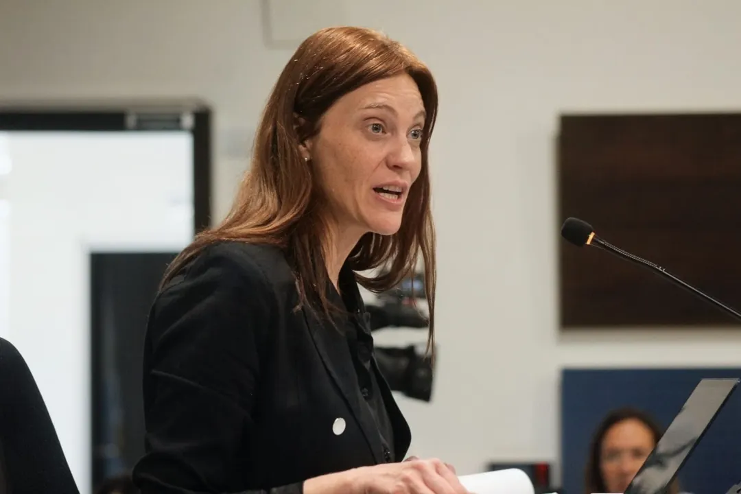 la Jueza Técnica Mónica Romero, del Tribunal Penal Colegiado N°1, quien preside el juicio por jurados.
