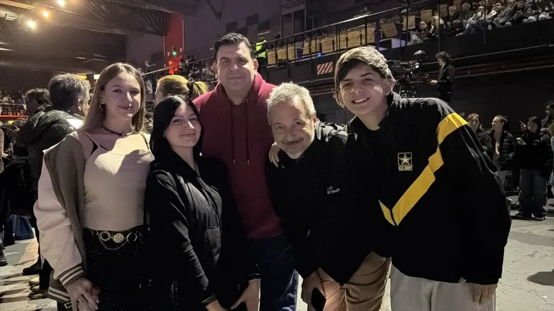 Los Zagaglia y los Olivieri, en una noche diferente. Foto: Maru Mena.