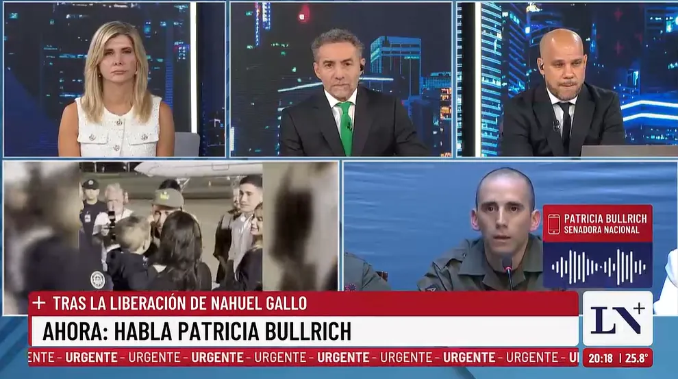 Patricia Bullrich arremetió contra Diego Brancatelli en LN+. 