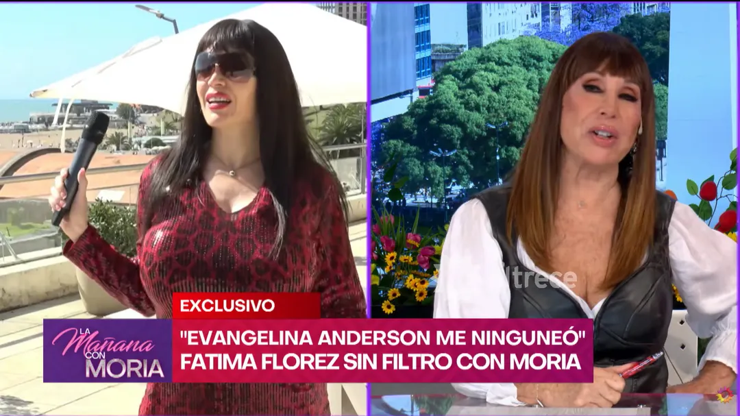Fátima Flórez estalló contra Evangelina Anderson. 