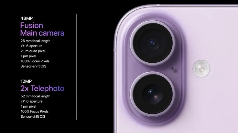 Sistema de cámaras del iPhone 17.