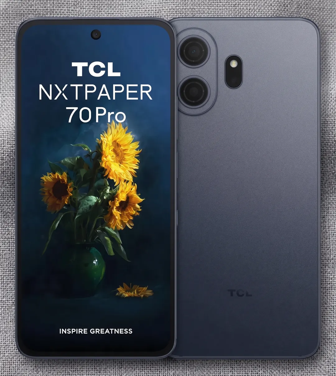 El diseño mate de la familia TCL Nxtpaper evita las marcas de huellas dactilares sobre el cristal.
