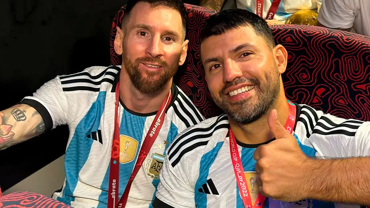 El Kun Agüero le dejó un emotivo mensaje a Messi y reveló una divertida anécdota de Qatar 2022