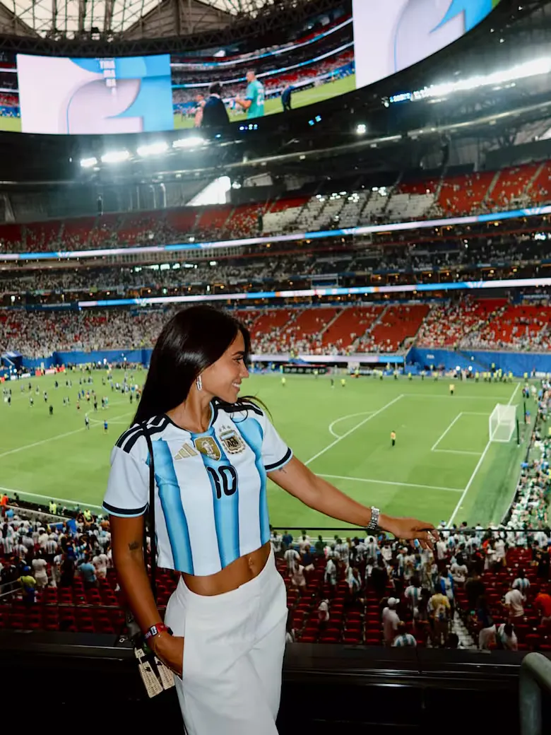 Antonela Roccuzzo y sus cábalas mundialistas.