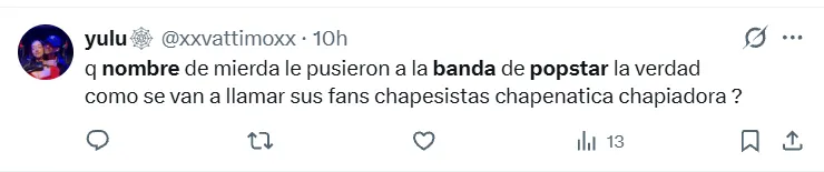 Críticas al nombre de la nueva banda de Popstars.