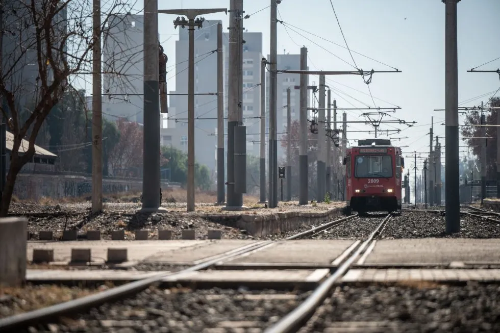 Obras en la Estación Mendoza del Metrotranvía. 