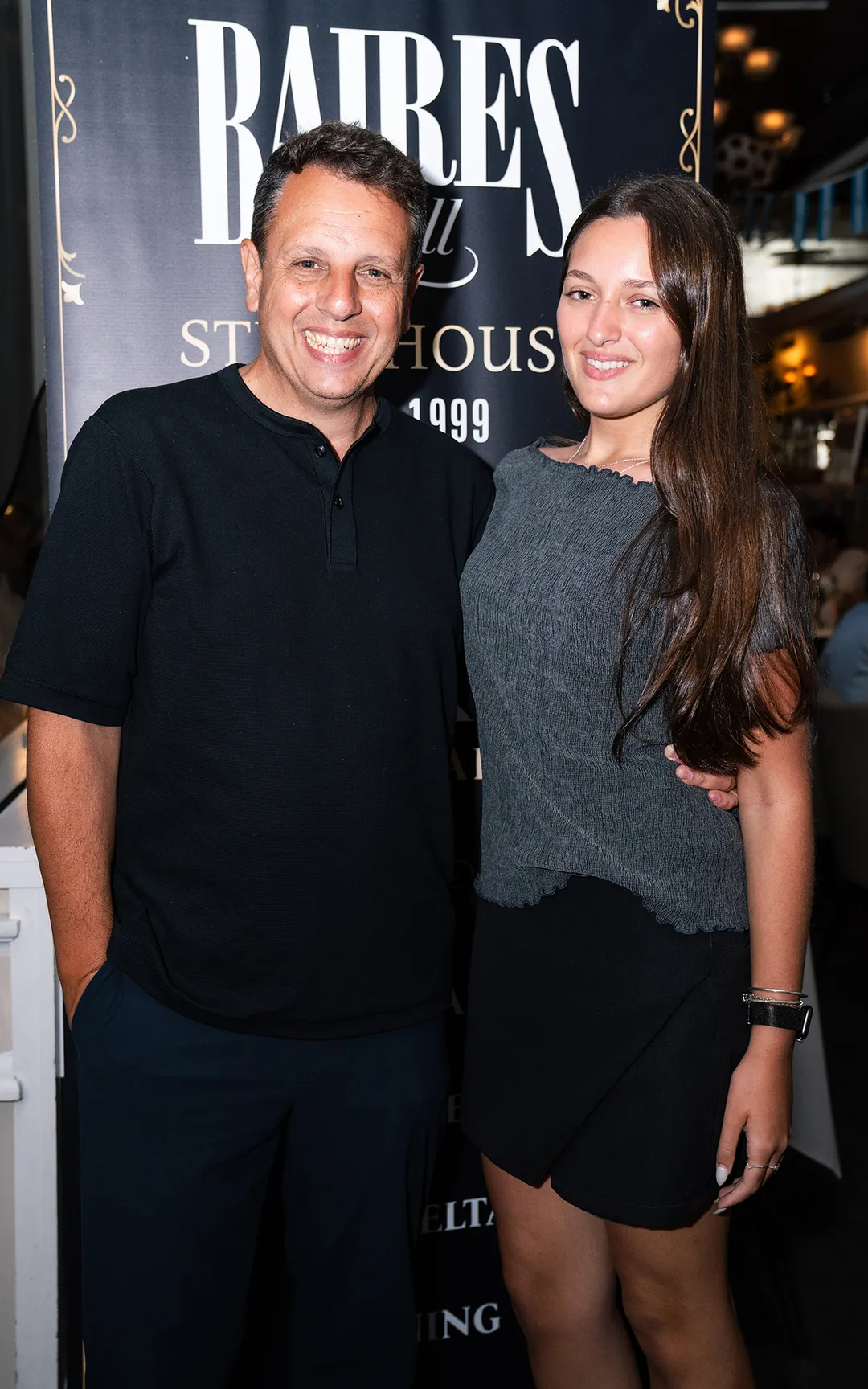 Cholo Sottile junto a su hija.