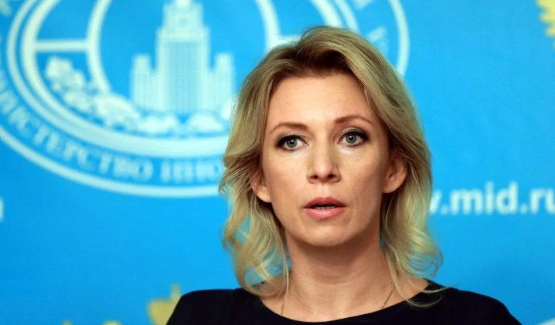 María Zajarova, de Exteriores de Rusia, habló sobre el incidente de Ucrania contra los gasoductos rusos. Foto: Efe.
