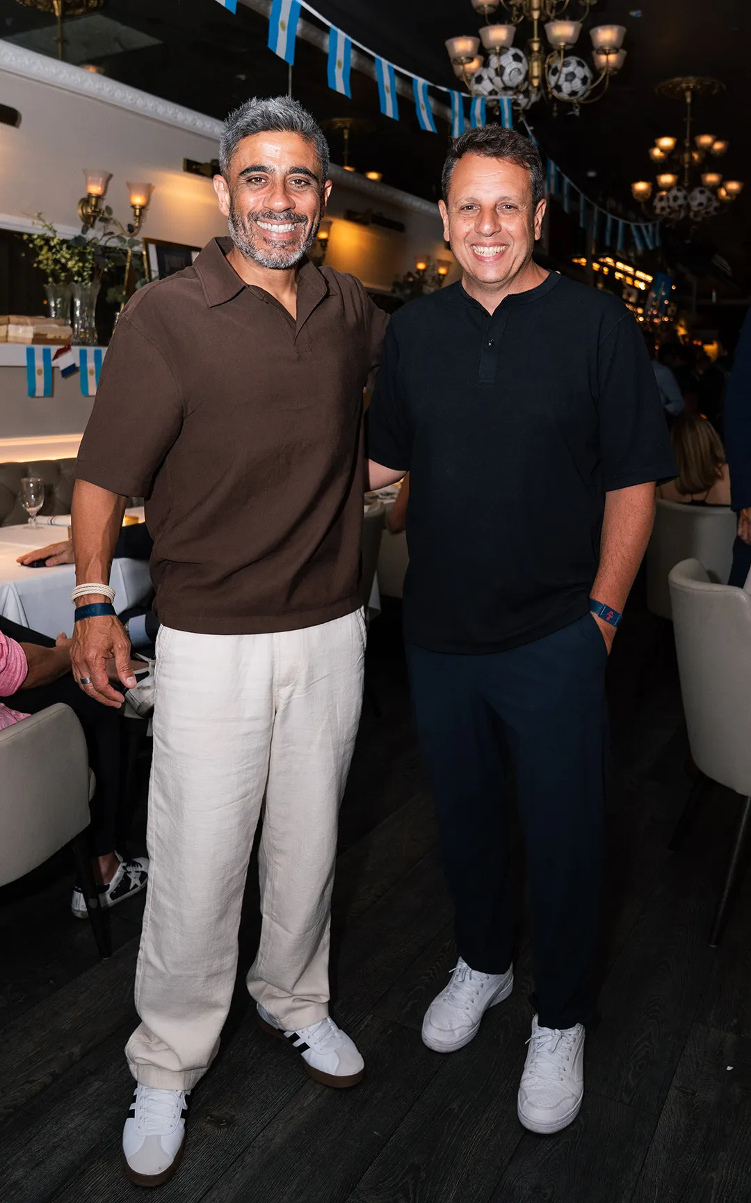 Los periodistas deportivos Federico Bulos y Cholo Sottile.
